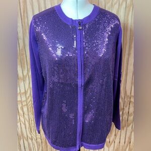 Quacker Factory Vibrant Purple Knitwear